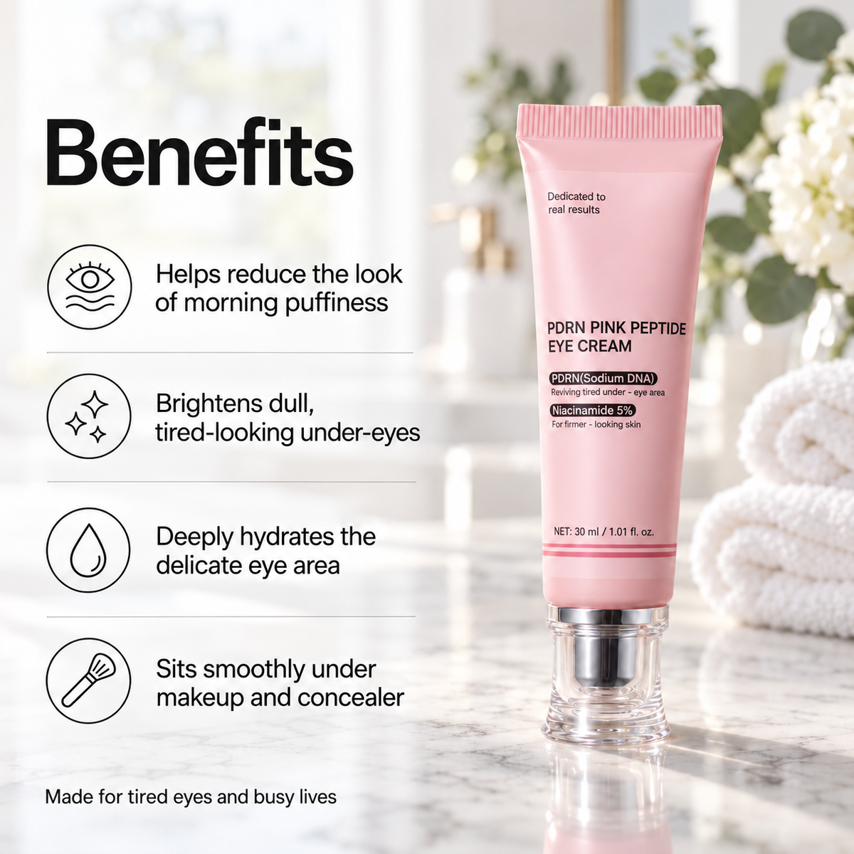 Ladyfied's Multi-Peptide Under Eye Cream®